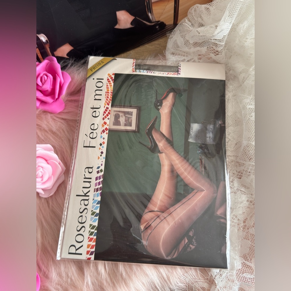 Rosésakura Fée et moi Sheer Back-Seam Stockings Tights